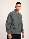 Light Grey Corduroy Shacket