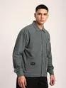 Light Grey Corduroy Shacket