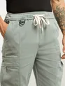 Light Grey Tapered Baggy Cargo Pants