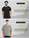 Light Grey Textured Oversized T-shirt