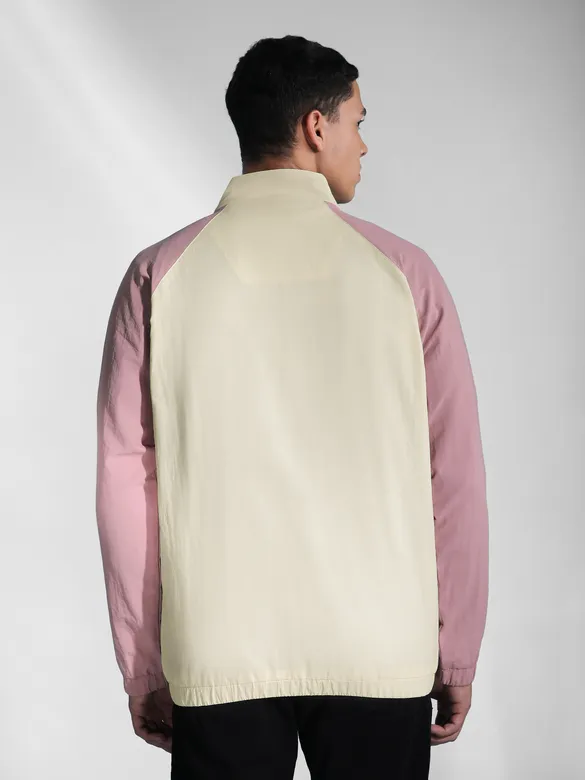 Light Mauve Raglan Sleeve Jacket