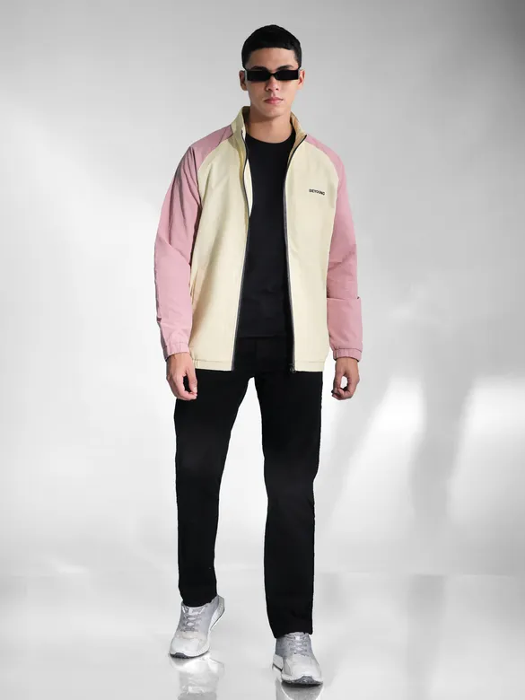 Light Mauve Raglan Sleeve Jacket