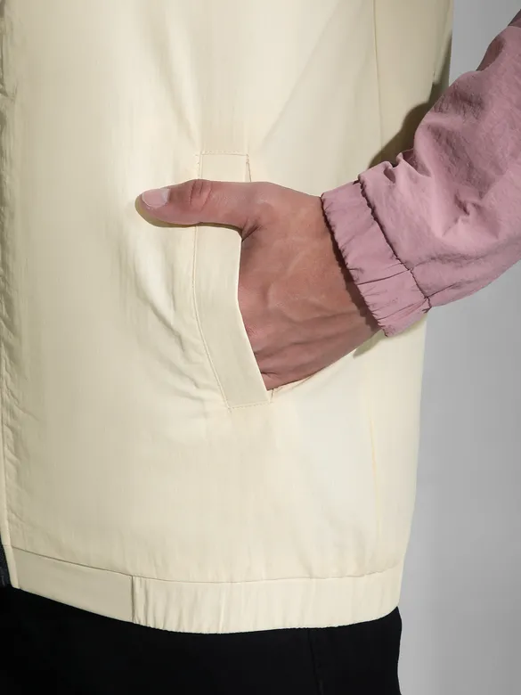 Light Mauve Raglan Sleeve Jacket