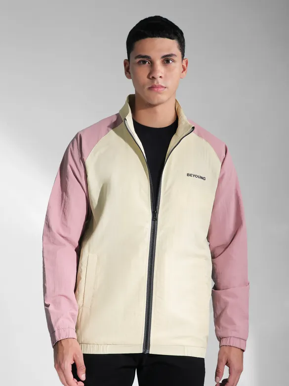Light Mauve Raglan Sleeve Jacket