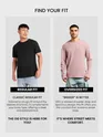 Light Pink Waffle Texture Oversized T-shirt