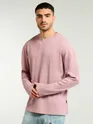 Light Pink Waffle Texture Oversized T-shirt