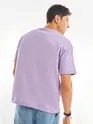 Lilac Tilted Patch Pocket Oversized T-shirt