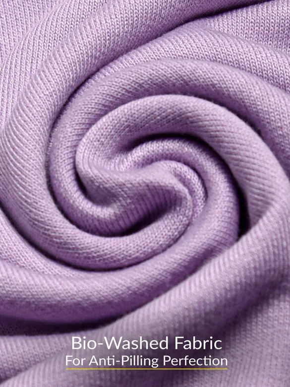 Lilac Tilted Patch Pocket Oversized T-shirt