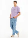 Lilac Tilted Patch Pocket Oversized T-shirt