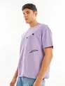 Lilac Tilted Patch Pocket Oversized T-shirt