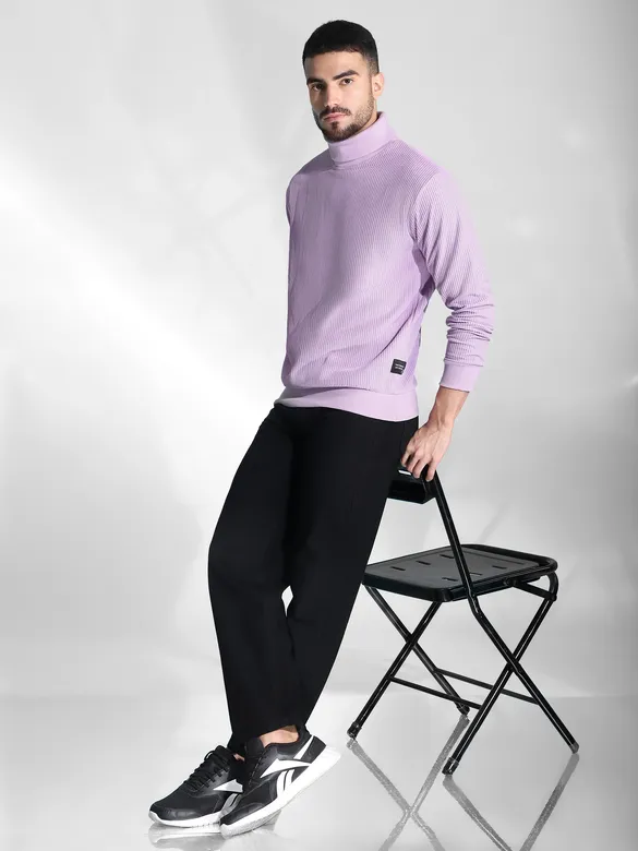 Lilac Turtle Neck Sweatshirt