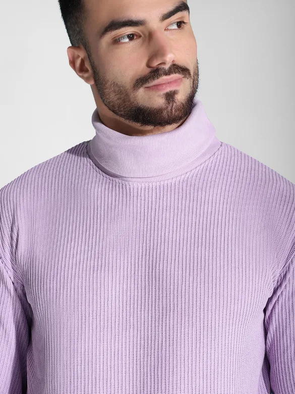 Lilac Turtle Neck Sweatshirt