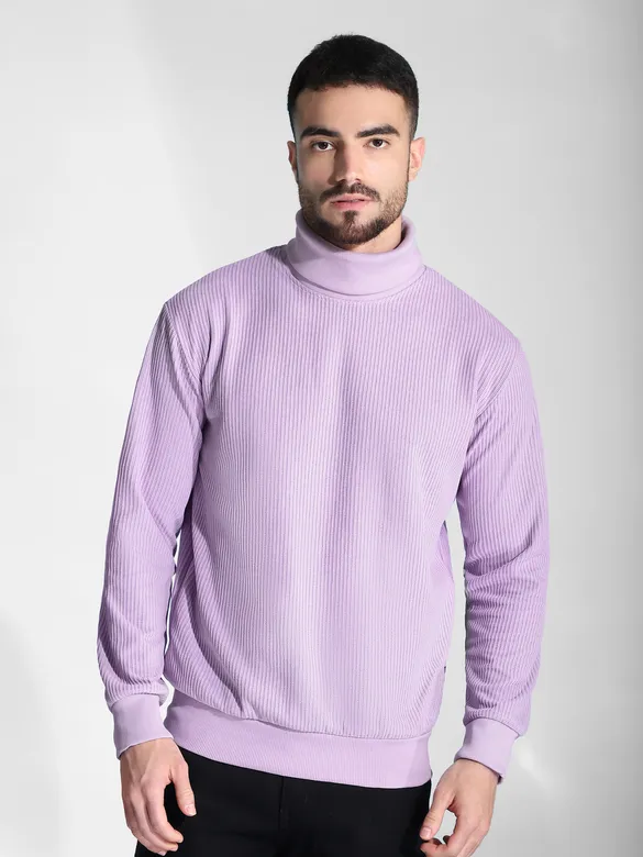 Lilac Turtle Neck Sweatshirt