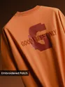 Maple Orange Chest Patch Oversized T-Shirt
