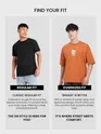 Maple Orange Chest Patch Oversized T-Shirt