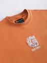 Maple Orange Chest Patch Oversized T-Shirt
