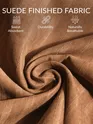 Maple Orange Suede Half-Sleeves Shirt for Men