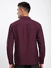 Maroon Crinkled Shirt
