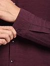 Maroon Crinkled Shirt