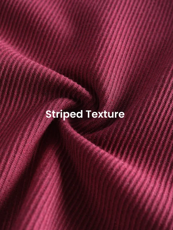 Maroon Diagonal Striped Shirt