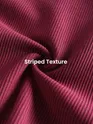 Maroon Diagonal Striped Shirt