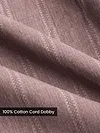 Mauve Cord Dobby Shirt For Men