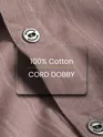 Mauve Cord Dobby Shirt For Men