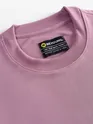 Mauve Pink Applique Patch HD Print Oversized T-Shirt