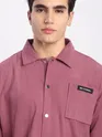 Mauve Pink Corduroy Shacket