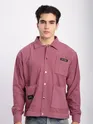 Mauve Pink Corduroy Shacket
