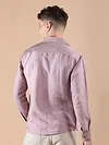 Mauve Textured Check Shirt