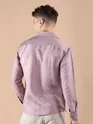 Mauve Textured Check Shirt