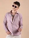 Mauve Textured Check Shirt