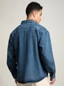 Mid-Blue Vintage Wash Denim Shirt