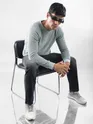 Mist Grey Cut and Sew Sweatshirt