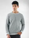 Mist Grey Cut and Sew Sweatshirt
