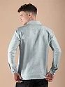 Mist Grey Textured Check Shirt