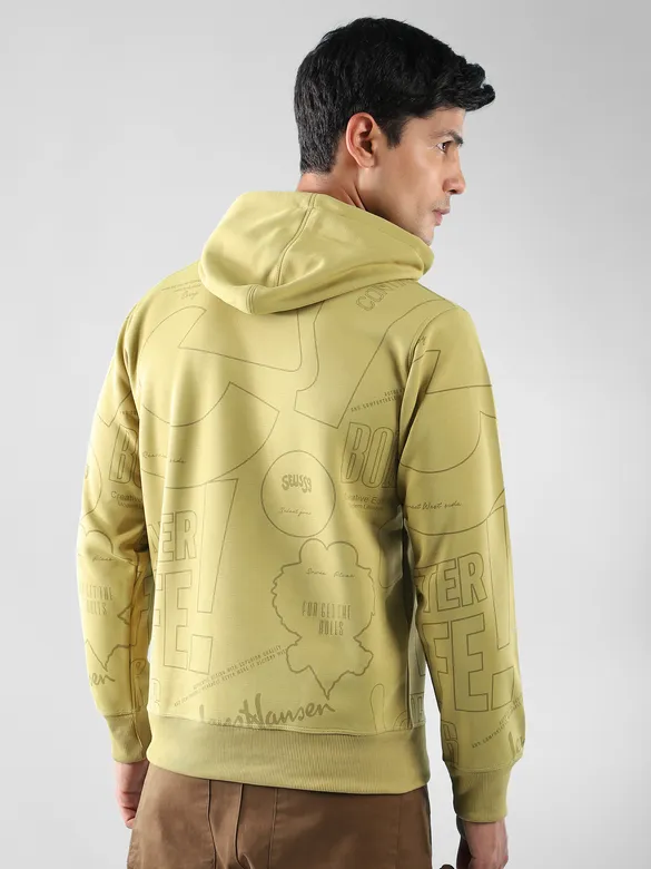 Mustard After Life Comic Printed Hoodie