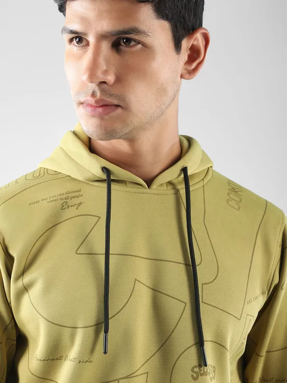 Mustard After Life Comic Printed Hoodie