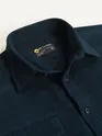 Navy Blue Double Yoke Overshirt