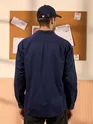 Navy Blue Dual Pocket Men?s Shirt