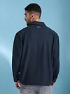 Navy Blue Recycled Flannel Shirt