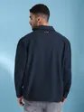 Navy Blue Recycled Flannel Shirt