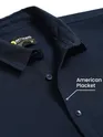 Navy Blue Waffle Textured Shirt