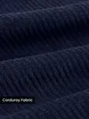 Navy Corduroy Dual Pocket Shirt