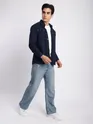Navy Corduroy Dual Pocket Shirt