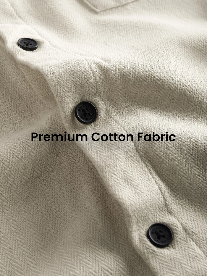 Off White Dual Pocket Cotton Shirt