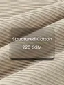Off White Textured Oversized T-shirt