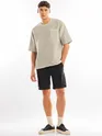 Off White Textured Oversized T-shirt