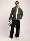 Olive Corduroy Shacket